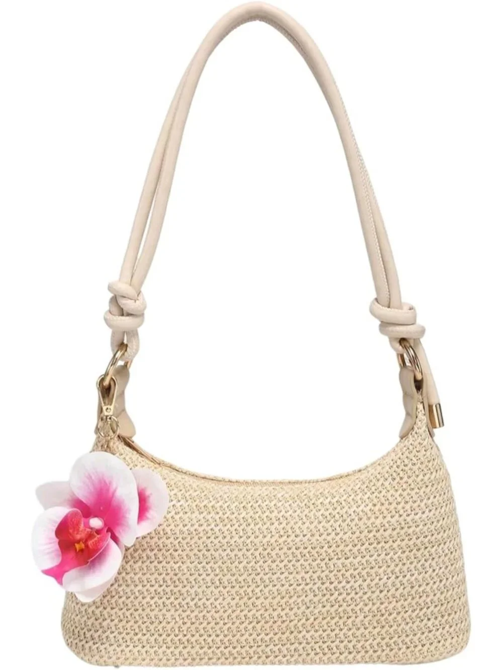 Women's Straw Woven Shoulder Bag Summer Beach Purse Vacation Bags | Tote Bag, Su